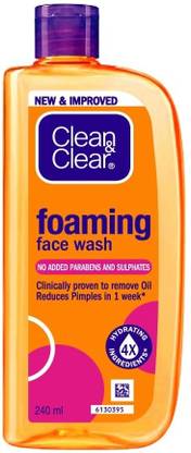 Clean and Clear Oil Free Foaming  Face Wash