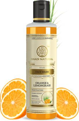 KHADI NATURAL ORANGE & LEMONGRASS FACE WASH SLS & PARABEN FREE Face Wash