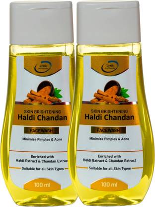 Lyrik Life Sciences Skin Brightening Haldi Chandan  Combo (Pack Of 2) Face Wash