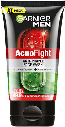 Garnier Men Acno Fight Anti Pimple, with Salicylic Acid and Herba Repair Face Wash