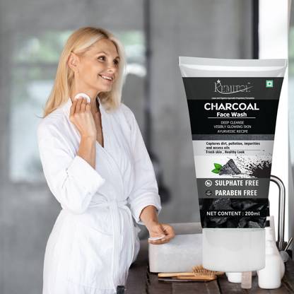 Remitol Charcoal Facewash For Men & Women Skin Brightening ' Skin Hydration Even Skin Face Wash