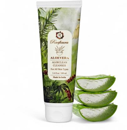RAAFIAURA Aloe Vera Cleanser for Men & Women, Bright & Refresh, All Skin Types Face Wash