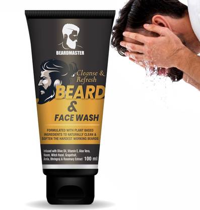 BEARDMASTER Men Beard &  for Nourishment & Deep Cleansing Face Wash