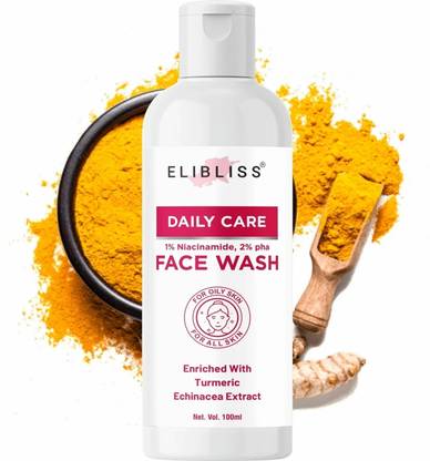 ELIBLISS Daily Care Face Cleanser for Glowing Skin, Dirt Removal and Reduce Acne Face Wash