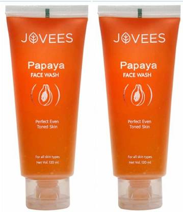 JOVEES Papaya  (Pack of 2) Face Wash