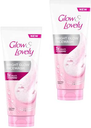 Glow & Lovely BRIGHT GLOW FACE WASH 50 GRM * 2 Unit Face Wash
