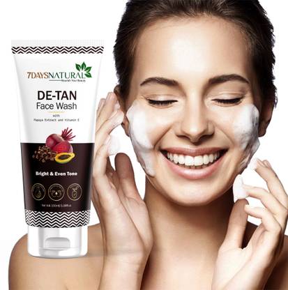 7days natural Brighten & Revive D-Tan  to Lighten Dark Spots & Even Skin Tone(100ml) Face Wash