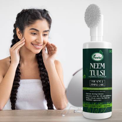 Fowke Neem Tulsi For Men & Women For Deep Clense Skin Tone`` Restores Natural Glow Face Wash
