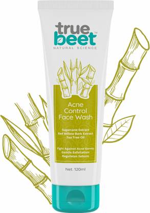 Truebeet Acne Control Face wash with Sugarcane extract For Regulate Sebum & Exfoliation Face Wash