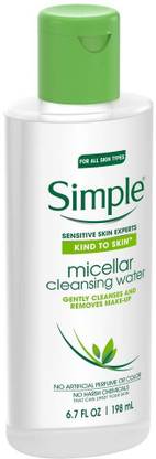 SIMPLE FACE Kind to Skin Cleansing Water, Micellar Face Wash