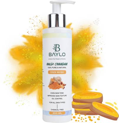 BAYLO Sandalwood Facewash With Turmeric Powder For Skin Lightning Face Wash