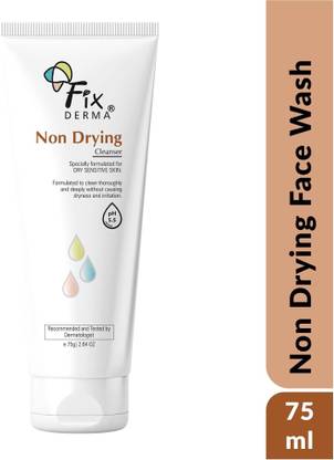 Fixderma Non Drying Cleanser, Soap-free & pH Pore-Refining, Non-irritating skin cleanser Face Wash