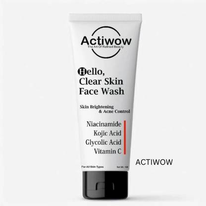 ACTIWOW Hello Herbal  with Tulsi & Haldi Face Wash