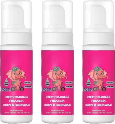 DOOMSDAY PRETTY BUBBLES FOAMING BODY & FACEWASH FOR SOFT & SILKY SKIN PACK OF 100ml x 3 Face Wash