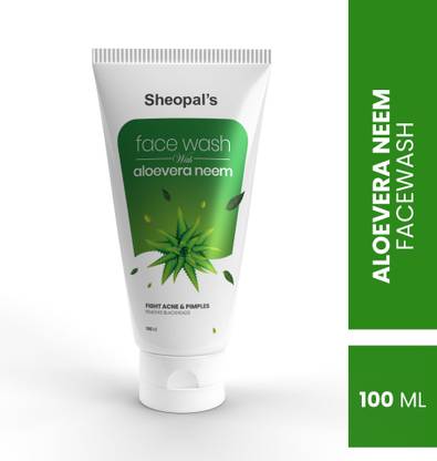 Sheopals Aloevera And Neem  For Acne And Pimples| Acne Free Skin|  For Spotless Skin| Soothes Irritation| Inflammation Relief| Suitable For Men And Women Face Wash