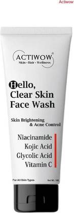 ACTIWOW Hello Natural Purifying Cleanser for Skin Care Face Wash