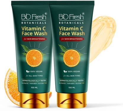 Biofresh Vitamin C  with Powerful Cleanser, For Skin Brightening, Pigmentation, Face Wash