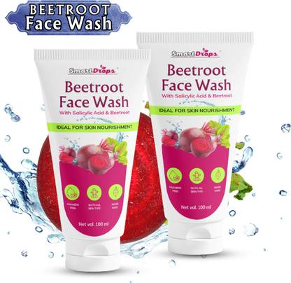 smartdrops Beetroot Facewash For Daily Skincare Routine For Men & Women Face Wash