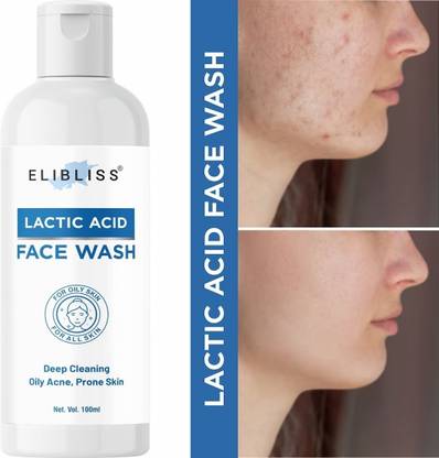 ELIBLISS Skin Soothe Gentle Lactic Acid Facial Cleanser for Men and Women Face Wash