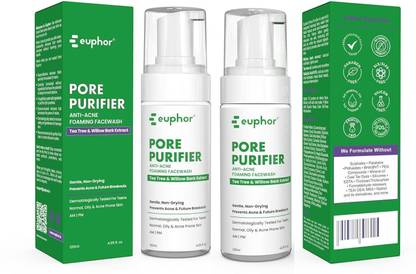 euphor Teens Anti-acne , Non-drying with 5 Botanical Extract, Prevents Acne Face Wash