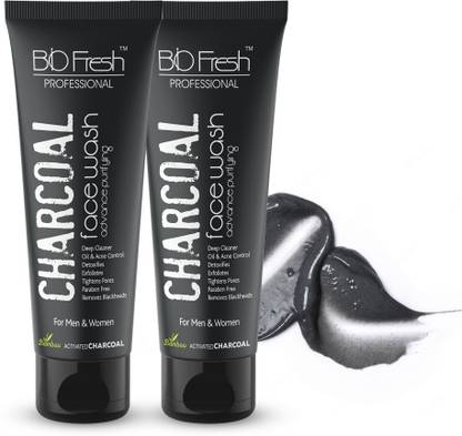 Biofresh Charcoal Combo Kit Face And Body Mask and Face Wash Pack of 2