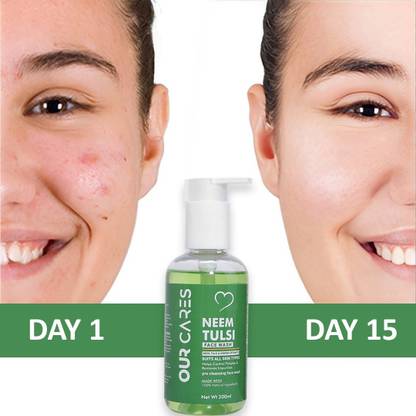 Ourcares Neem Tulsi  Gel for All Skin Types: Cleanse and Rebalance Face Wash