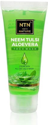 Near to Nature Neem Tulsi Aloevera  For Remove Pimple | Acne | Prevent Pigmetation ( All Day Use) Face Wash