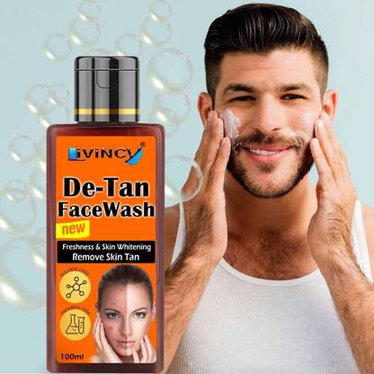 Livincy detan face wash for glow skincare face wash for oily skin tan removal face wash Face Wash