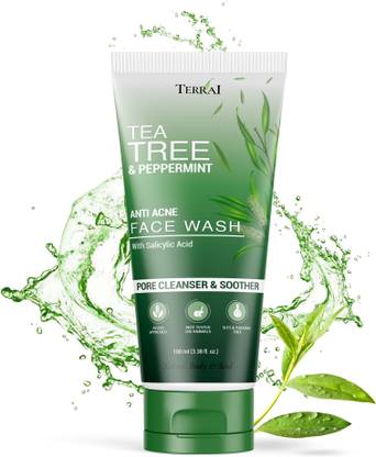 Terrai Tea Tree  for Acne & Pimples with Salicylic Acid | For Clear Skin Face Wash