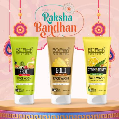 Biofresh Pure Herbal Fruit ,24 K Gold & Citron Honey Face Wash (360 ml)