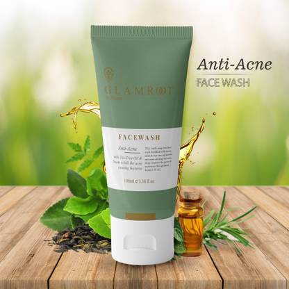 glamroot Anti Acne facewash with Neem oil, Tea tree oil, Salicylic acid, Guar Gum Face Wash