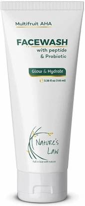Nature's Law  for Fresh & Glowing Skin| Hydrating Face Cleanser for Oil & Dirt Removal Face Wash