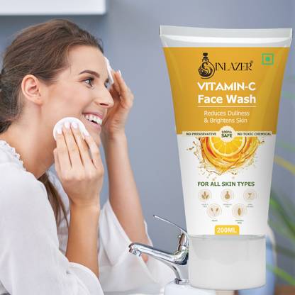 inlazer Vitamine C  For Healthy & Hydrated' Keeps Skin Healthy' Men Women Face Wash