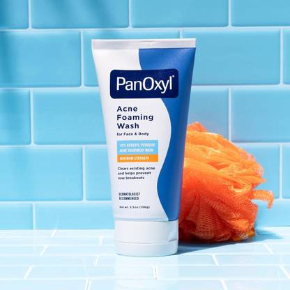 Panoxyl Acne Foaming Wash, USA-Made Maximum Strength Antimicrobial Face & Body Cleanser for Acne-Prone Skin (Imported) Face Wash