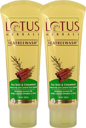 LOTUS HERBALS Tea Tree Oil & Cinnamon Face Wash