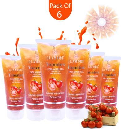 glamroot Tomato Face wash helps to Remove Hyperpigmentation & Dark Spots Face Wash