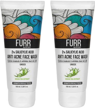 FURR 2% Salicylic Acid & Green Tea Anti Acne  Face Wash