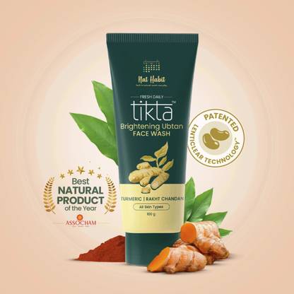 Nat Habit Ubtan  for Women & Men | Natural Face wash for Clear Glowing Skin Face Wash