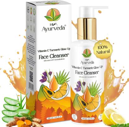 HIM AYURVEDA Vitamin C Turmeric for Brightening Skin Tone| Removes Dark Spots| Face Wash