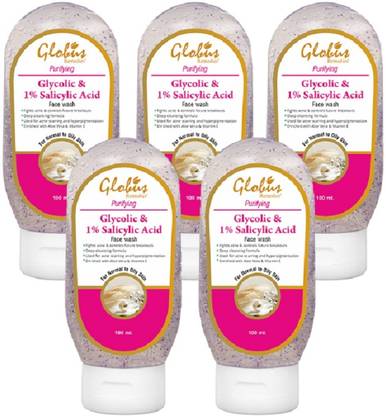 Globus Remedies Glycolic Acid and Salicylic Acid Face Wash