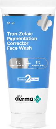 The Derma Co Tran-Zelaic Pigmentation Corrector  | With 1% Tranexamic acid and 1% Azelaic acid Face Wash