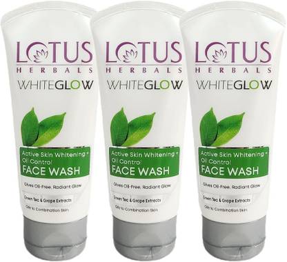 LOTUS Herbals WhiteGLOW Active Skin Whitening + Oil Control Face Wash