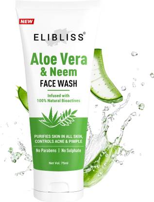 ELIBLISS Sulphate free Neem & Aloe Vera  for Removes Dirt and Clear Skin Face Wash