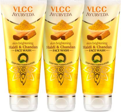 VLCC Ayurveda Skin Brightening Haldi & Chandan  (Pack of 3) Face Wash