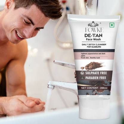 Fowke De Tan  For Healthy & Hydrated; Fresh & Polished Skin; Men Women Face Wash