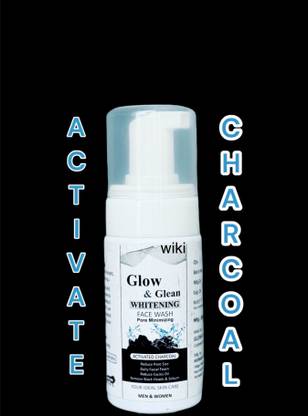 WIKI WHITE GLOW AND CLEAN CHARCOAL FACEWASH PORE MINIMIZING Face Wash