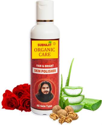 SUBHAJIT ORGANIC CARE Fair and Bright Skin Polishing  With Walnut Powder, Tomato Extract, Orange Extract Face Wash