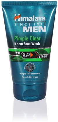 Himalaya Men Pimple Clear Neem with Natural Salicylic Acid, for Pimple Free Clear Skin Face Wash