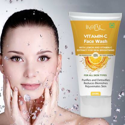 IKOTAL Vitamin C  | Heals Dull Skin, Deep Pore & Oil Control| Men & Women Face Wash