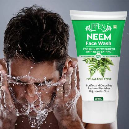 IBFEN Neem Anti Acne  Men & Women ' Acne Prone, Oil Control & Deep Detox Face Wash